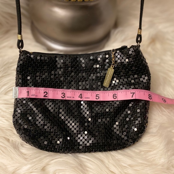 Black metal/mesh whiting and Davis crossbody - Picture 2 of 5